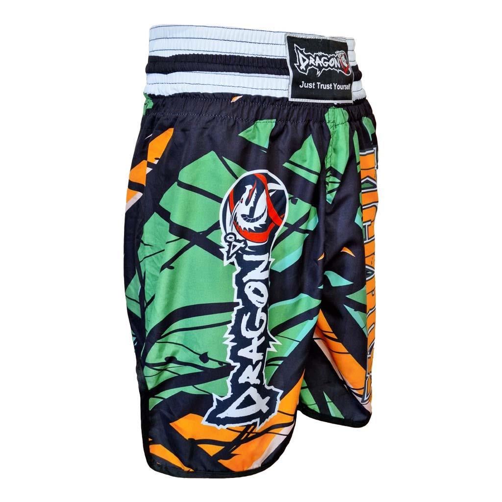 DragonDo KB245 Kick Boks Şortu Kick Boxing Antrenman Şortu Dijital Basklı Desenli Şort