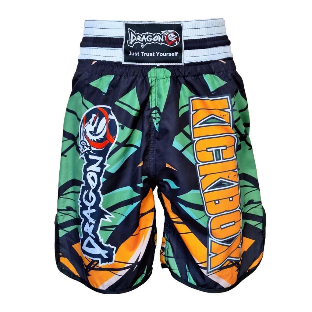 DragonDo KB245 Kick Boks Şortu Kick Boxing Antrenman Şortu Dijital Basklı Desenli Şort