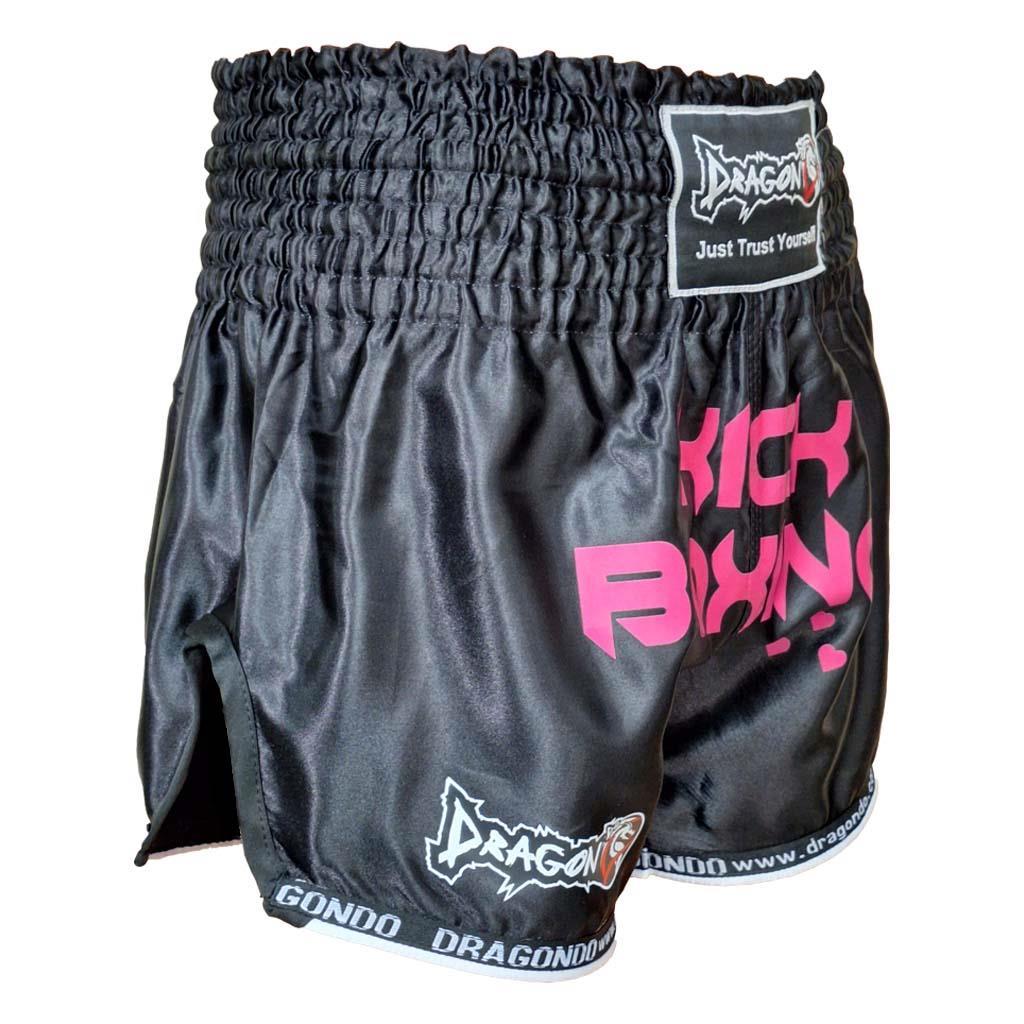 DragonDo KB247 Kick Boks Şort Pink Heart Kick Boxing Antrenman Şortu