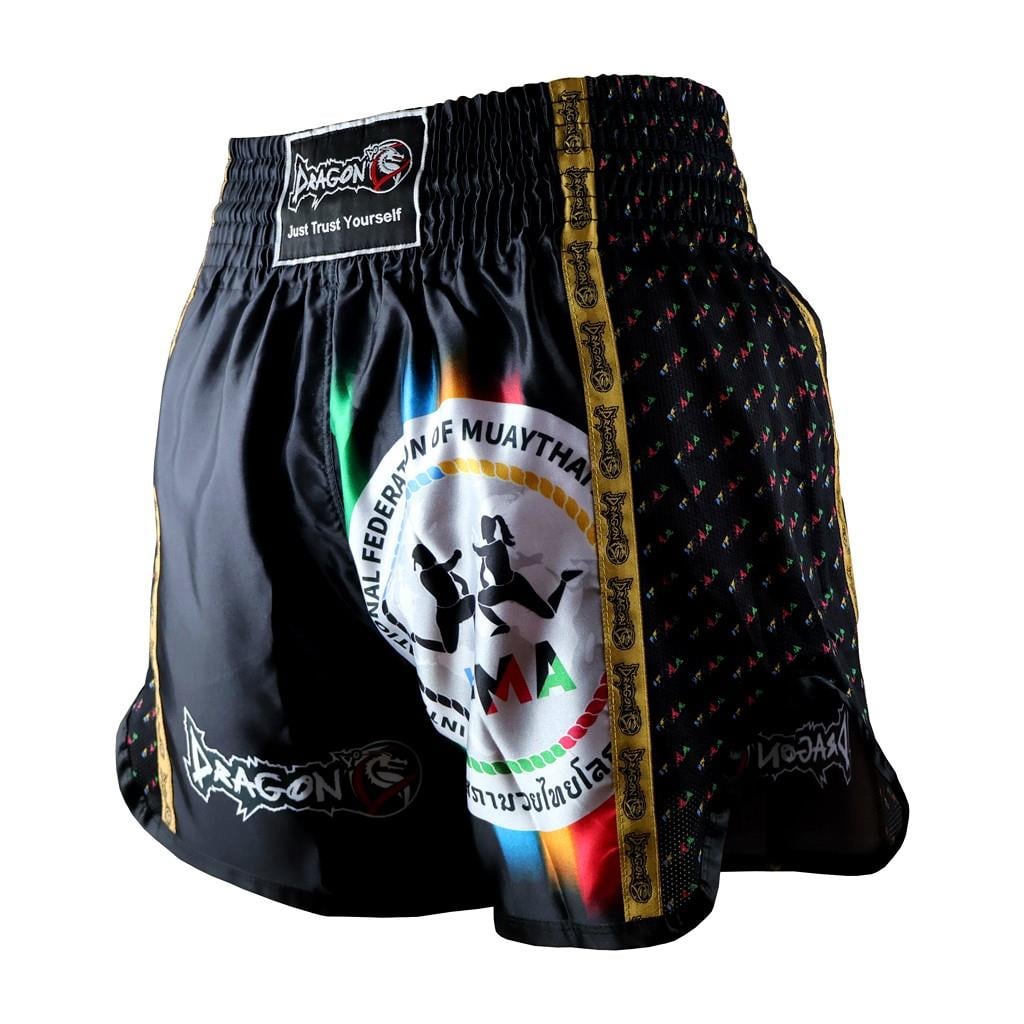 DragonDo MT2025 IFMA Logolu Muaythai Şortu Baskılı Muay Thai Şortu
