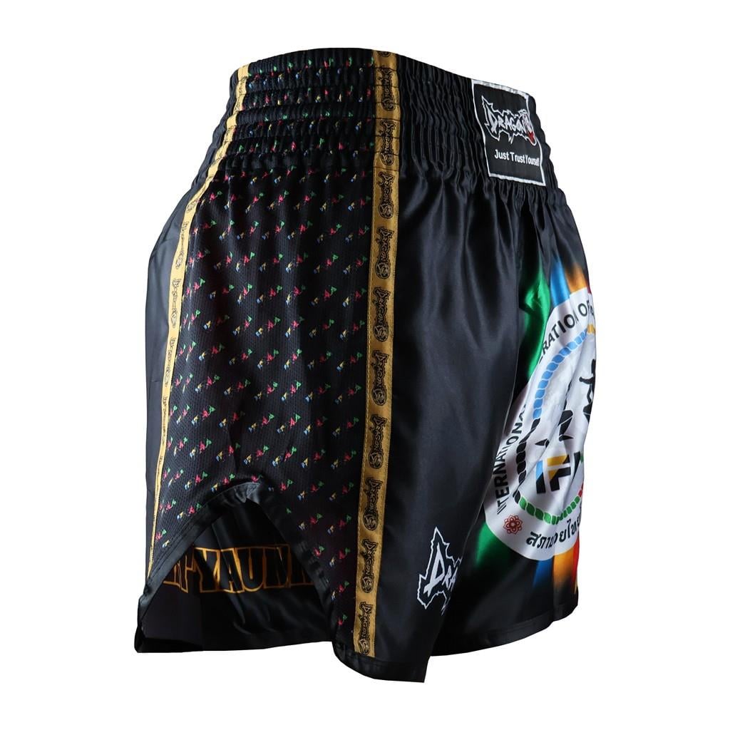 DragonDo MT2025 IFMA Logolu Muaythai Şortu Baskılı Muay Thai Şortu