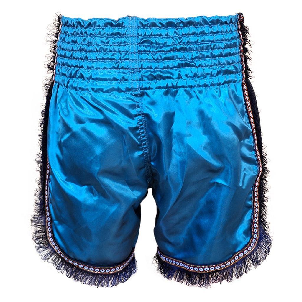 DragonDo MT3020 Apache Muaythai Şortu Turkuaz Püsküllü Muay Thai Şortu