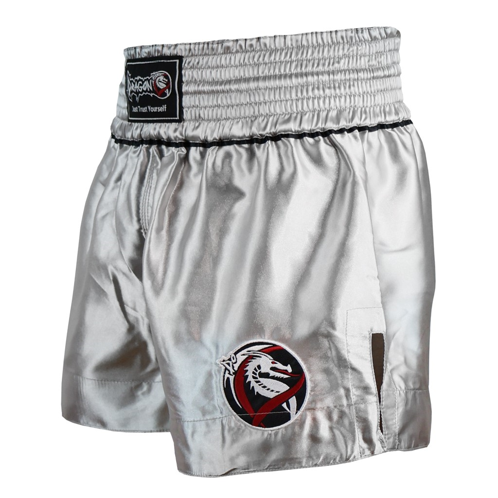 DragonDo MT3033 Muaythai Şortu Gri Kick Boks Şortu