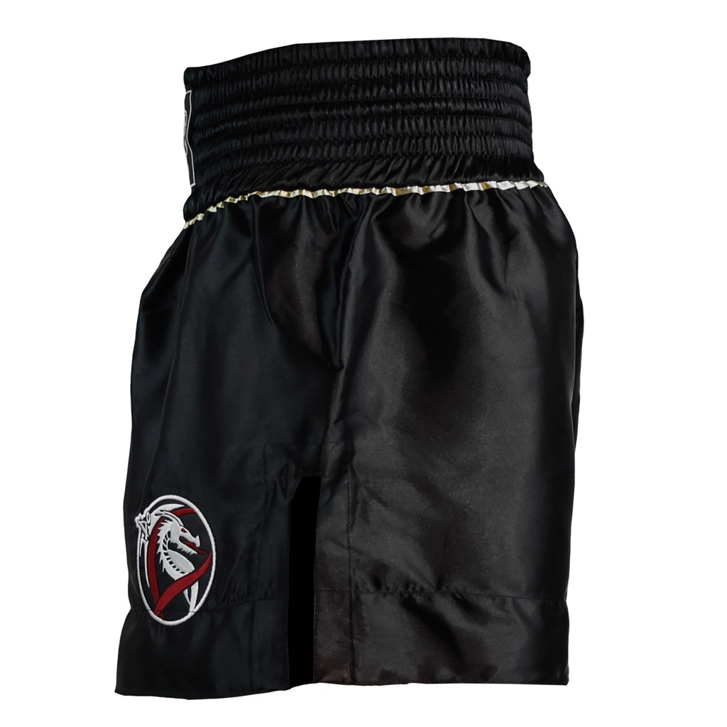 DragonDo MT3033 Muaythai Şortu Siyah Kick Boks Şortu