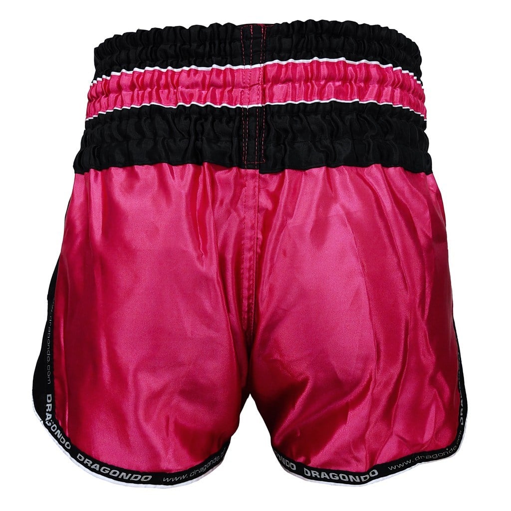 DragonDo MT3075 Retro NEO Kick Boks Şortu Muay Thai Şort Pembe