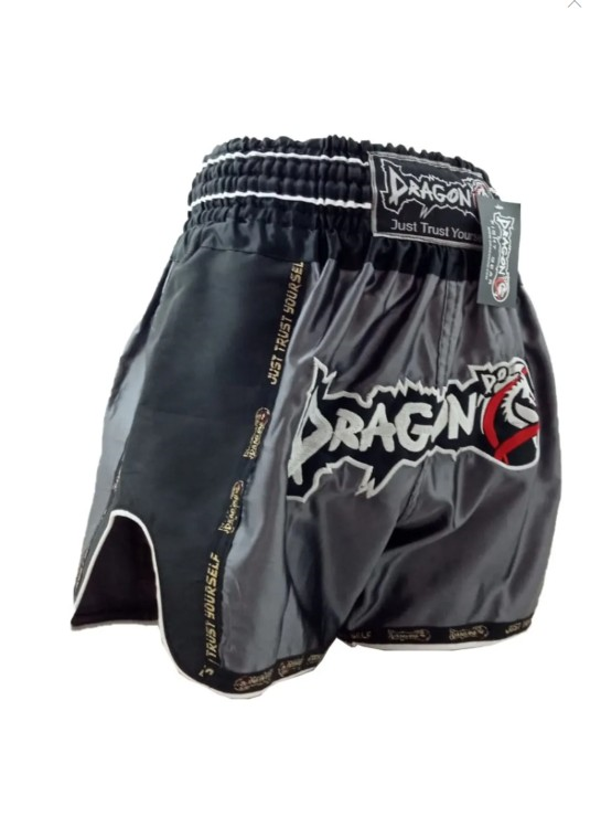 DragonDoDragonDo MT3075 Retro NEO Muaythai Şortu Muay Thai Şort Antrasit