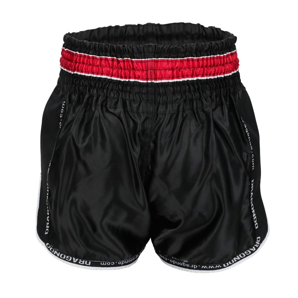 DragonDo MT3075 Retro NEO Muaythai Şortu Siyah Retro Muay Thai Şort
