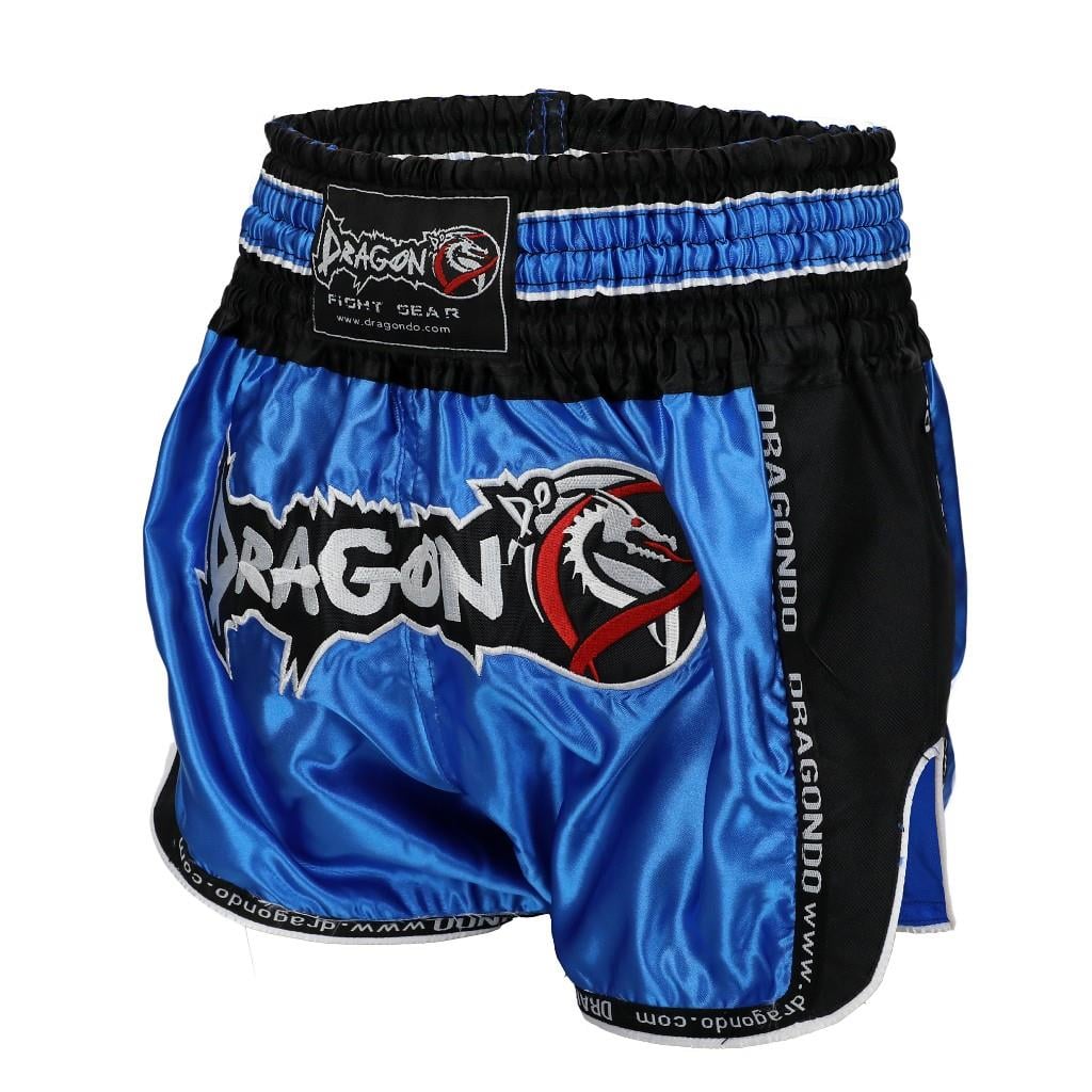 DragonDo MT3075 Retro NEO Muaythai Şortu Mavi Retro Muay Thai Şort