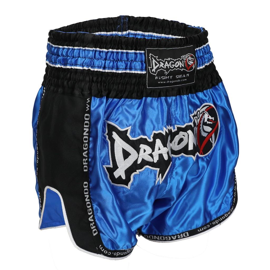 DragonDo MT3075 Retro NEO Muaythai Şortu Mavi Retro Muay Thai Şort