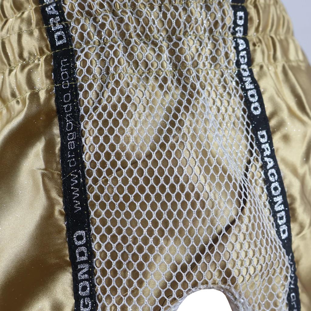DragonDo MT3076 Shiny Muay Thai Gold Kick Boks Şortu 