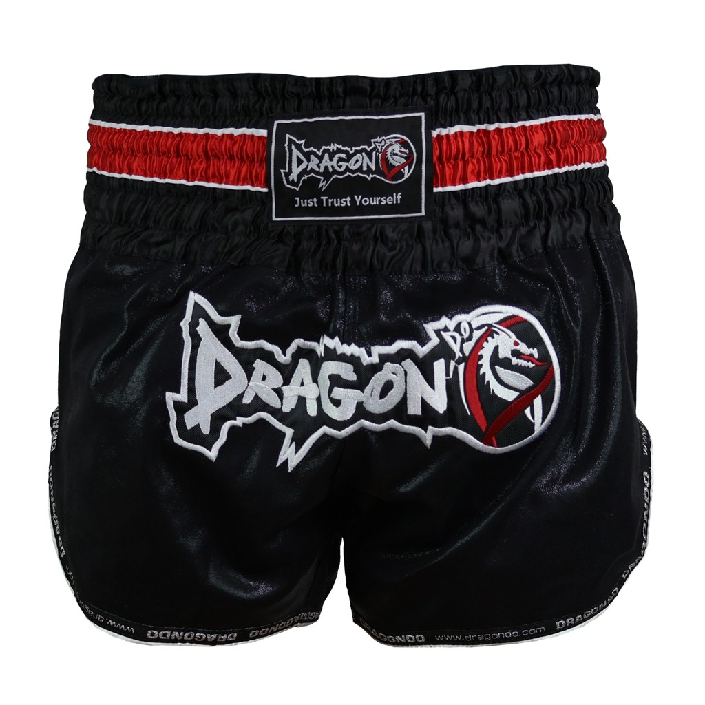 DragonDo MT3077 Muaythai Şortu - Kick Boks Şortu Siyah