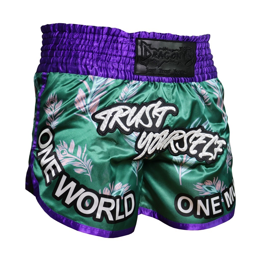 DragonDo MT3407 One World Muay Thai Şortu Nakışlı Şort