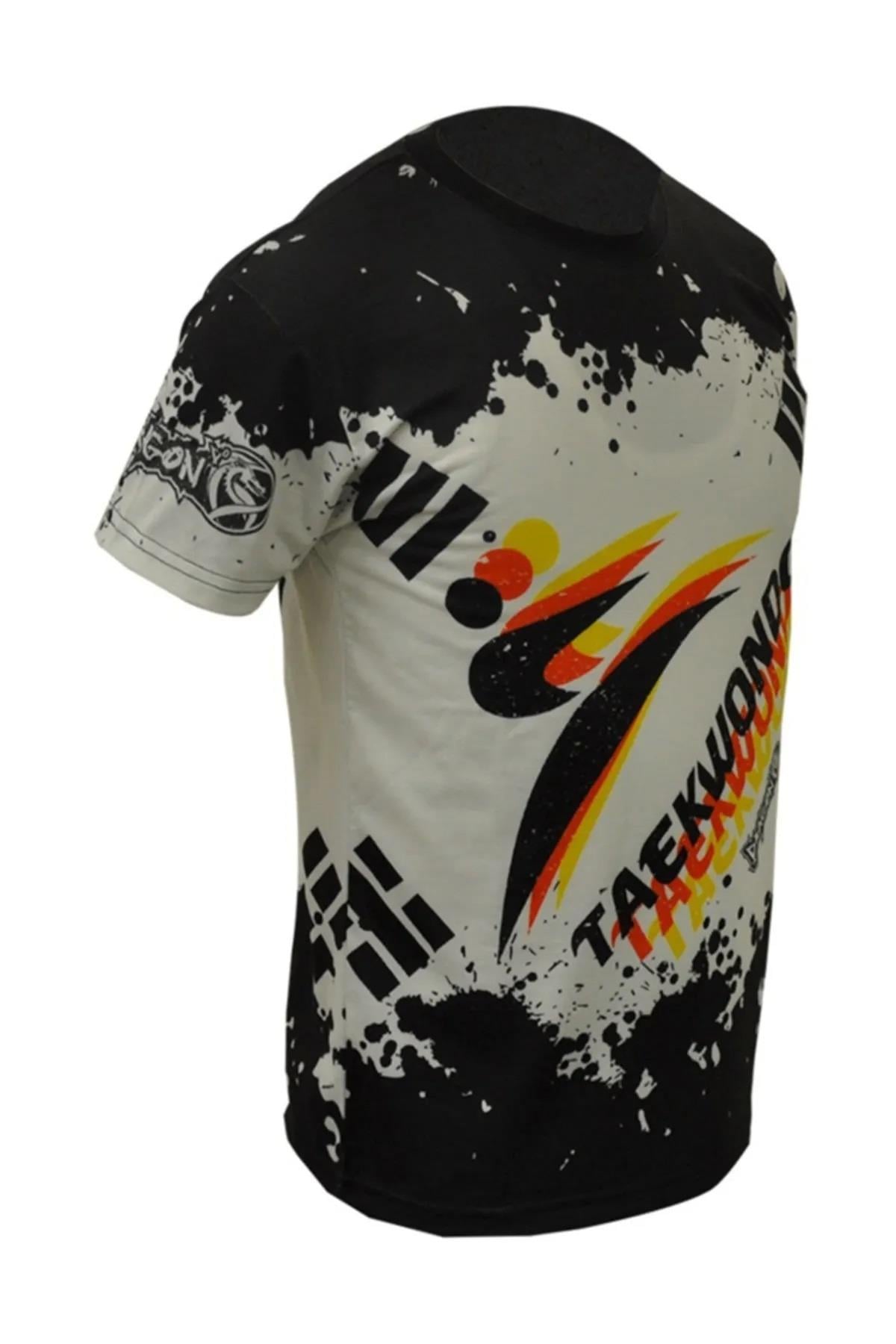 DragonDo TX8516 Kore Bayraklı Taekwondo Tişörtü