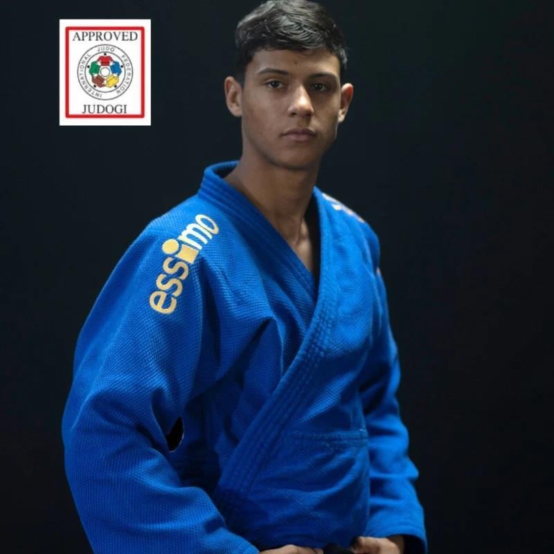 Essimo IJF Onaylı Gold Judo Elbisesi Mavi Judogi