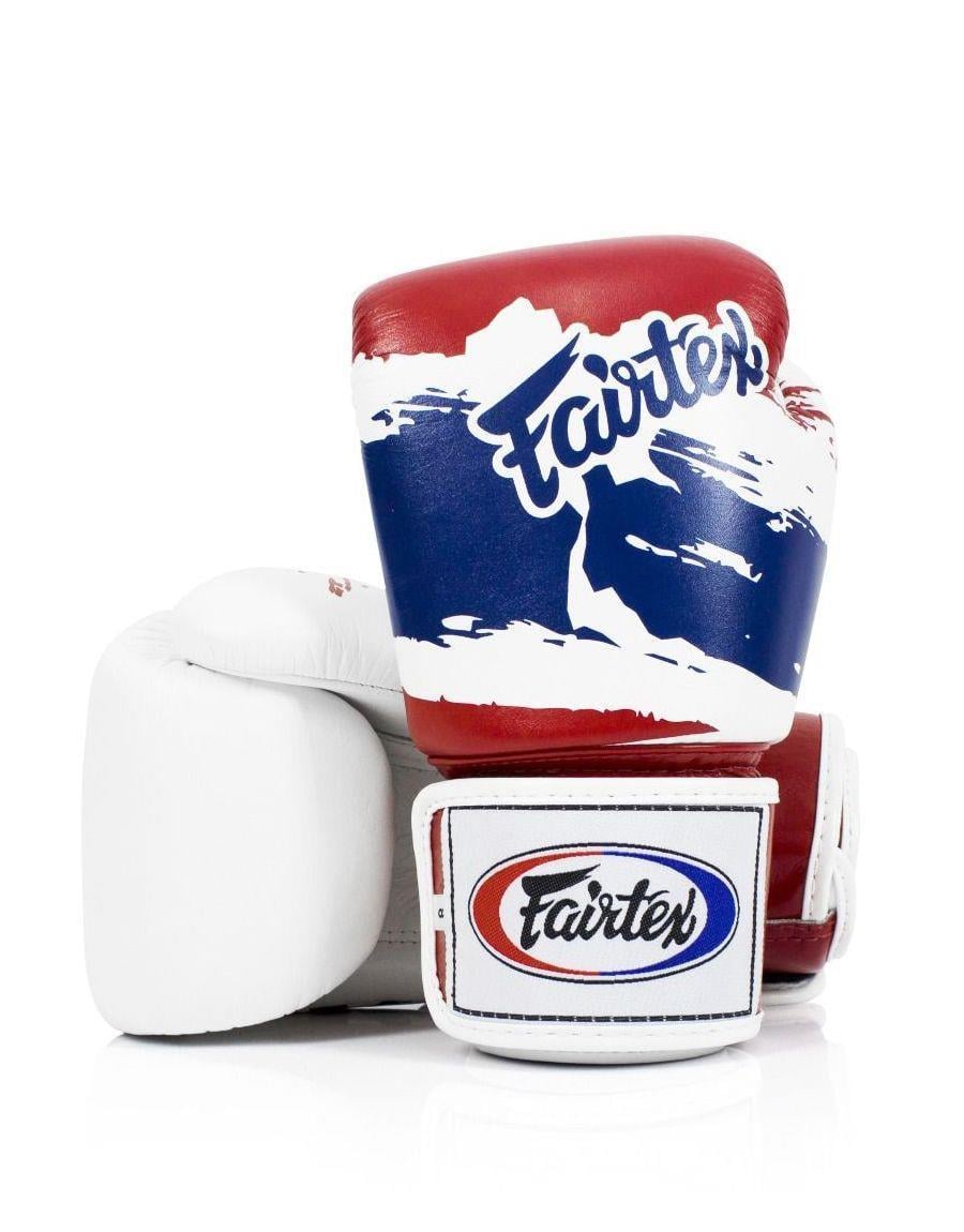 Fairtex BGV1 Thai Pride Tight-Fit Deri Boks Eldiveni Muay Thai Eldiveni
