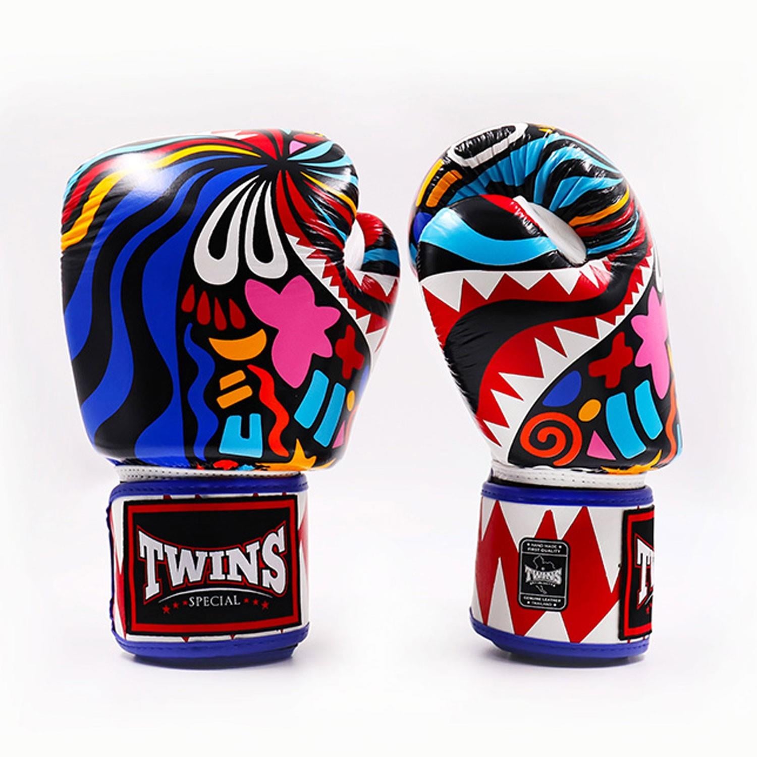 Twins FBGVL3-62 Abstract Boks Eldiveni Deri Muay Thai Eldiveni