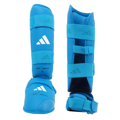 Adidas 661.35.20 WKF Onaylı Karate Kaval Koruyucu – Ayak Üstü Pedli Kırmızı/Mavi