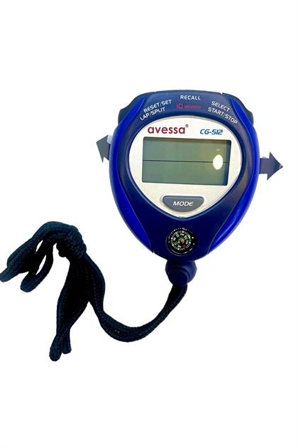 Avessa CG-512 10 Hafızalı Elektronik Stopwatch Kronometre 10 Lap