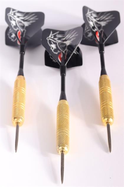 Delta 18 Gr. Dart Oku (3’lü Set) - Çelik Uç + Pirinç Gövde + Renkli Kanat - Dart Oku Seti