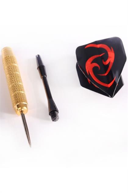 Delta 24 Gr. Dart Oku (3’lü Set) - Çelik Uç + Pirinç Gövde + Renkli Kanat - Dart Oku Seti