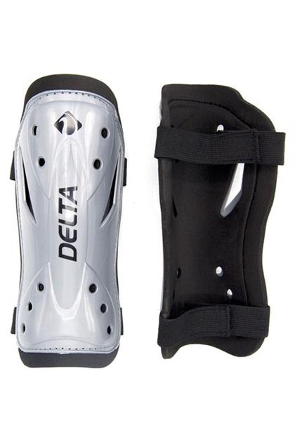Delta Çift Cırtlı 2 Adet Tekmelik Futbol Tekmeliği Futbolcu Kaval Koruyucu L Gri