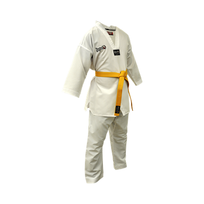DragonDo 10011 Beyaz Yaka Taekwondo Elbisesi