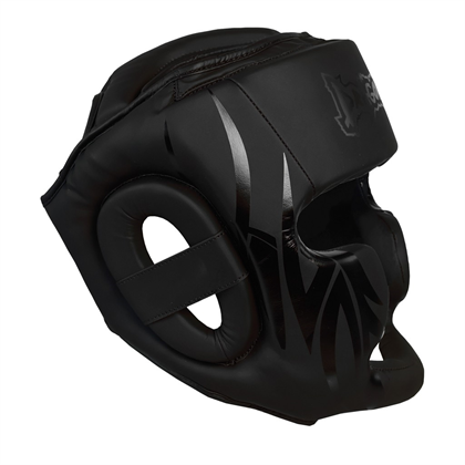 DragonDo 11749-P Black Mamba Yanakları Korumalı Kask Siyah