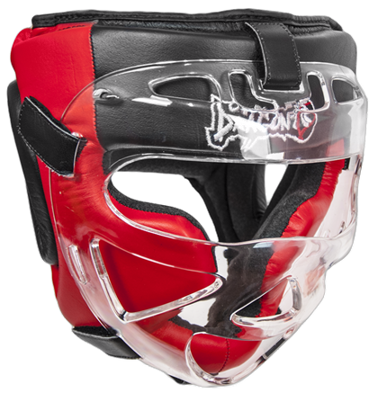 DragonDo 11750-L Deri Maskeli Boks - Kick Boks - Muay Thai ve MMA Kaskı