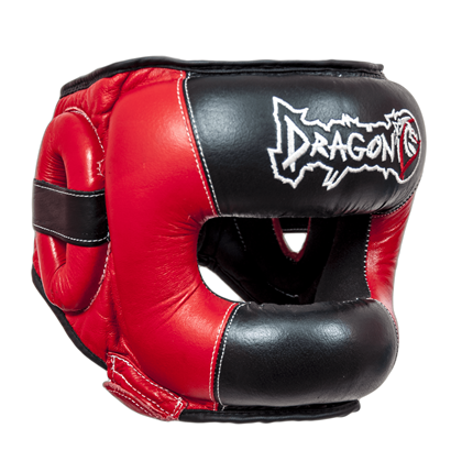 DragonDo 11751-L Yüz Korumalı .Deri Kick Boks, Muay Thai Kaskı