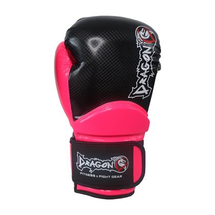 DragonDo 30025-P Carbon 5 Boks Eldiveni Pembe Muay Thai Kick boks Eldiveni