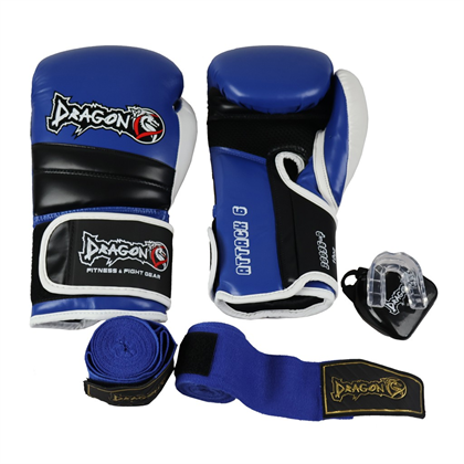 DragonDo 30096-P Attack-6 Boks Eldiveni Seti (Eldiven+Bandaj+Dişlik)