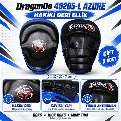 DragonDo 40205-L Azure Hakiki Deri Ellik Çift