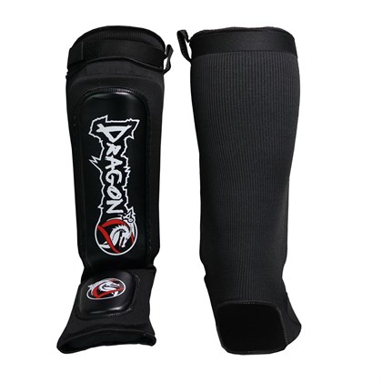 DragonDo 40606-II NEO Elastik Deri Kaval Ayak Koruyucu Kick Boks Kaval Koruyucu