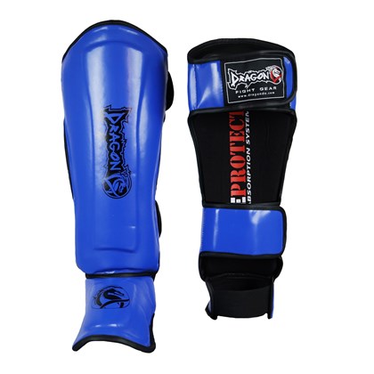 DragonDo 40715-P Kaval Ayak Koruyucu Mavi Profesyonel Kick Boks Kaval Koruyucu
