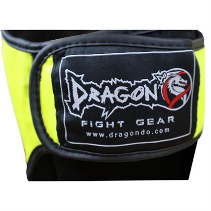 DragonDo 40715-P Kaval Ayak Koruyucu Neon Sarı Profesyonel Kick Boks Kaval Koruyucu