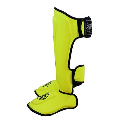 DragonDo 40715-P Kaval Ayak Koruyucu Neon Sarı Profesyonel Kick Boks Kaval Koruyucu