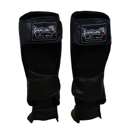DragonDo 40715-P Kaval Ayak Koruyucu Siyah Profesyonel Kick Boks Kaval Koruyucu