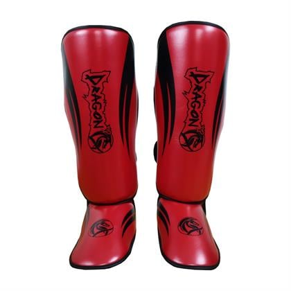 DragonDo 40716-P Kaval Ayak Koruyucu Kırmızı Kick Boks Kaval Koruyucu