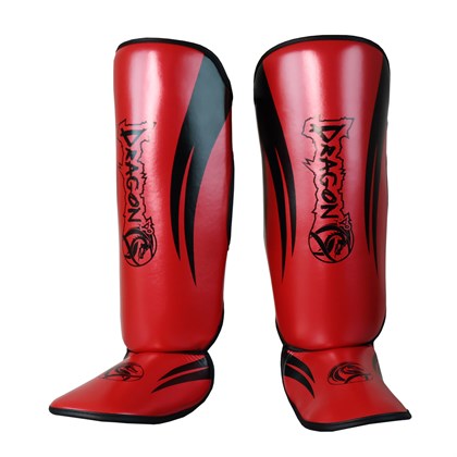 DragonDo 40716-P Kaval Ayak Koruyucu Kırmızı Kick Boks Kaval Koruyucu