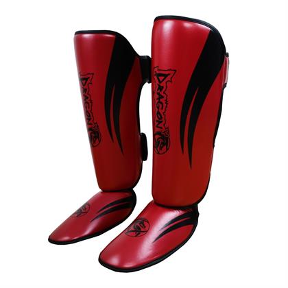 DragonDo 40716-P Kaval Ayak Koruyucu Kırmızı Kick Boks Kaval Koruyucu