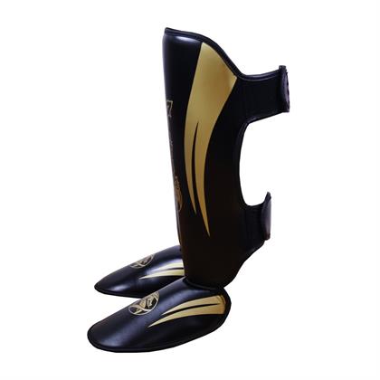 DragonDo 40716-P Kaval Ayak Koruyucu Siyah Gold Kick Boks Kaval Koruyucu