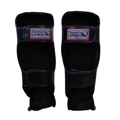 DragonDo 40716-P Kaval Ayak Koruyucu Siyah Gold Kick Boks Kaval Koruyucu
