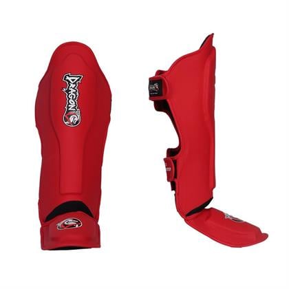 DragonDo 40721-P Kaval Ayak Koruyucu 0825 Kırmızı Kick Boks Kaval Koruyucu