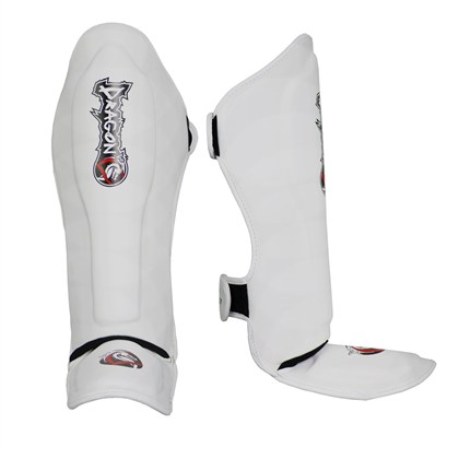DragonDo 40721-P Muaythai Kick Boks Kaval Ayak Koruyucu Beyaz