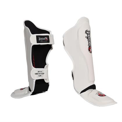 DragonDo 40721-P Muaythai Kick Boks Kaval Ayak Koruyucu Beyaz