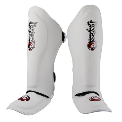 DragonDo 40721-P Muaythai Kick Boks Kaval Ayak Koruyucu Beyaz