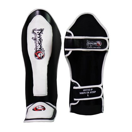 DragonDo 40725-P Kaval Ayak Koruyucu NEO Siyah Beyaz Kick Boks Kaval Koruyucu