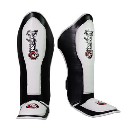 DragonDo 40725-P Kaval Ayak Koruyucu NEO Siyah Beyaz Kick Boks Kaval Koruyucu