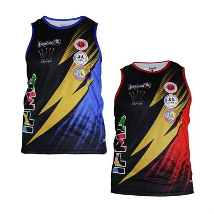 DragonDoDragonDo 4577 IFMA Muay Thai Atlet Federasyon Logolu Muaythai Atleti