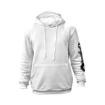 DragonDo 83555 Kapüşonlu Sweatshirt - Pamuklu - Beyaz